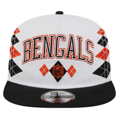 Cincinnati Bengals New Era Argyle 19TWENTY Adjustable Hat - White - NFL