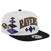 Baltimore Ravens New Era Argyle 19TWENTY Adjustable Hat - White - NFL