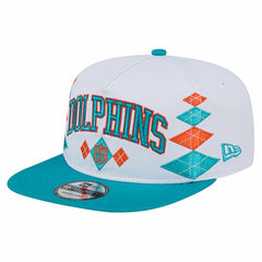 Miami Dolphins New Era Argyle 19TWENTY Adjustable Hat - White - NFL