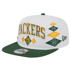 Green Bay Packers New Era Argyle 19TWENTY Adjustable Hat - White - NFL