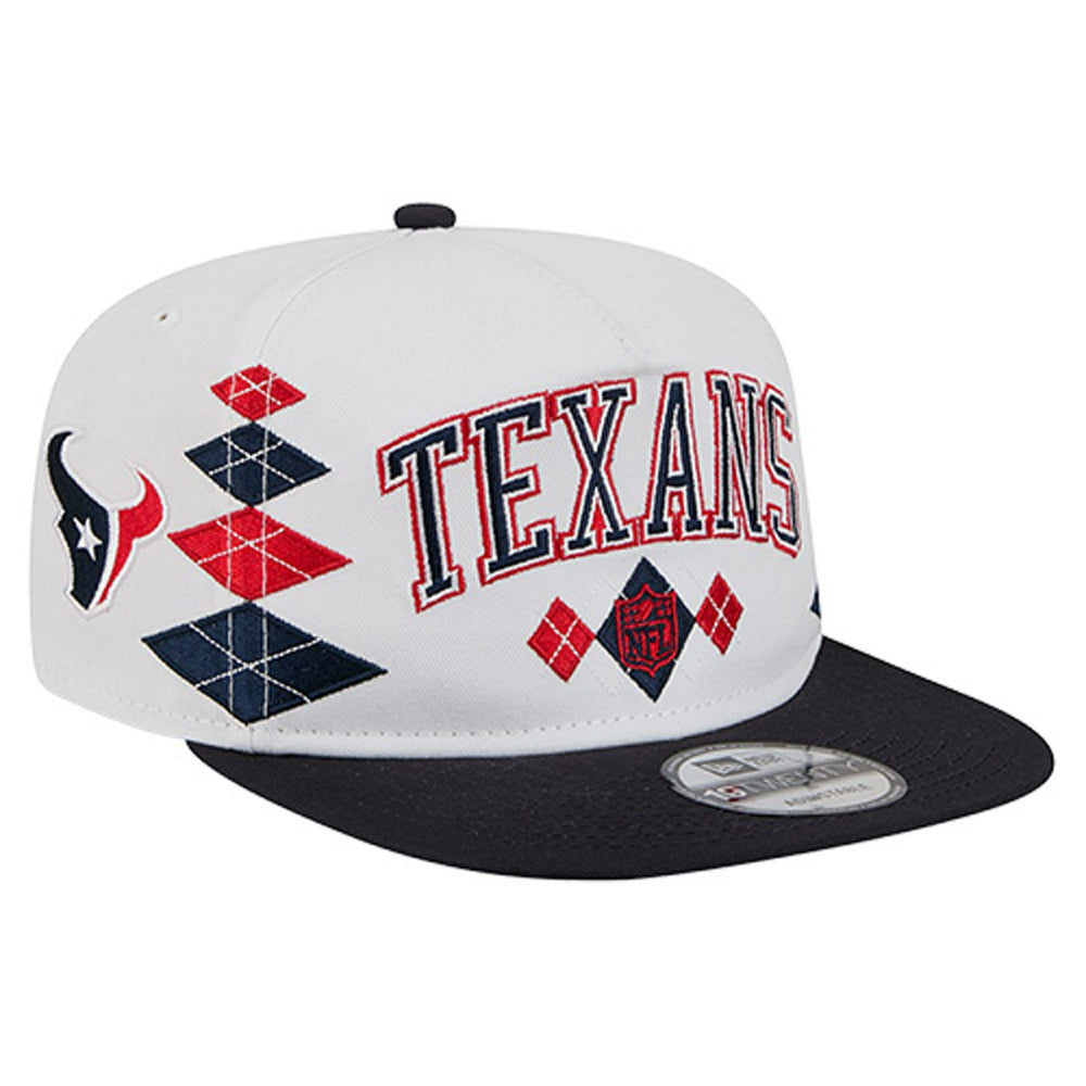 Houston Texans New Era Argyle 19TWENTY Adjustable Hat - White - NFL