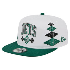 New York Jets New Era Argyle 19TWENTY Adjustable Hat - White - NFL