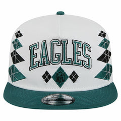 Philadelphia Eagles New Era Argyle 19TWENTY Adjustable Hat - White - NFL