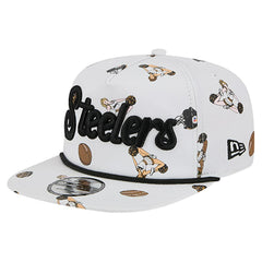 Pittsburgh Steelers New Era Team Cheer 19TWENTY Snapback Hat - White - NFL