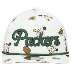 Green Bay Packers New Era Team Cheer 19TWENTY Snapback Hat - White - NFL