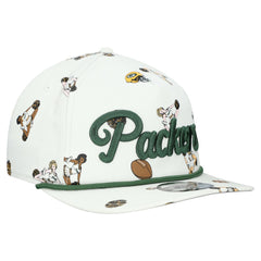 Green Bay Packers New Era Team Cheer 19TWENTY Snapback Hat - White - NFL