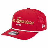 San Francisco 49ers New Era Script 9SEVENTY Adjustable Hat - Scarlet - NFL