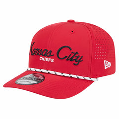 Kansas City Chiefs New Era Script 9SEVENTY Adjustable Hat - Red - NFL