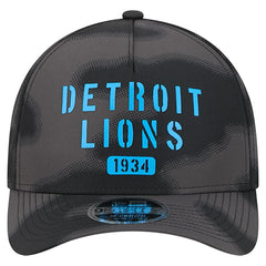 Detroit Lions New Era Halftone Camo 9FORTY Hat - Gray - NFL