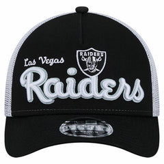 Las Vegas Raiders New Era Side Lines 9FORTY Adjustable Hat - Black - NFL