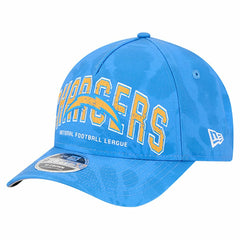 Los Angeles Chargers New Era Tie Dye Fade 9Forty M-Crown A-Frame Adjustable Hat - Powder Blue - NFL