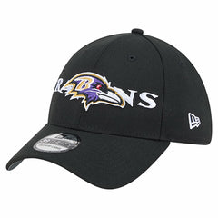 Baltimore Ravens New Era Overlap Logo 39THIRTY Stretch Fit Hat - Black - NFL