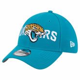 Jacksonville Jaguars New Era Overlap Logo 39THIRTY Stretch Fit Hat - Teal - NFL
