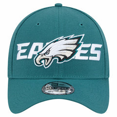Philadelphia Eagles New Era Overlap Logo 39THIRTY Stretch Fit Hat - Midnight Green - NFL