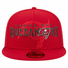 Tampa Bay Buccaneers New Era Overlap Wordmark 59FIFTY Fitted Hat - Red - NFL