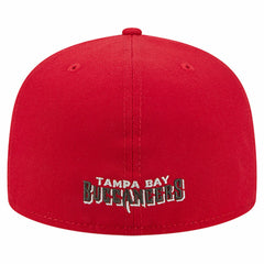 Tampa Bay Buccaneers New Era Overlap Wordmark 59FIFTY Fitted Hat - Red - NFL