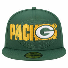Green Bay Packers New Era Overlap Wordmark 59FIFTY Fitted Hat - Green - NFL