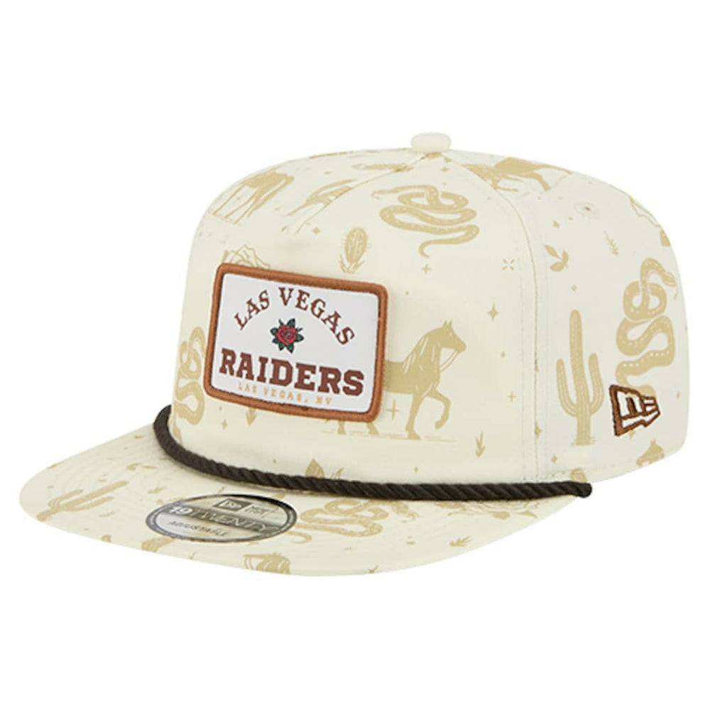 Las Vegas Raiders New Era Desert Rose 19TWENTY Adjustable Hat - Cream - NFL
