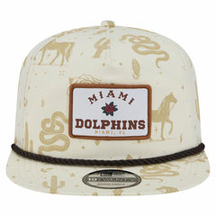 Miami Dolphins New Era Desert Rose 19TWENTY Adjustable Hat - Cream - NFL