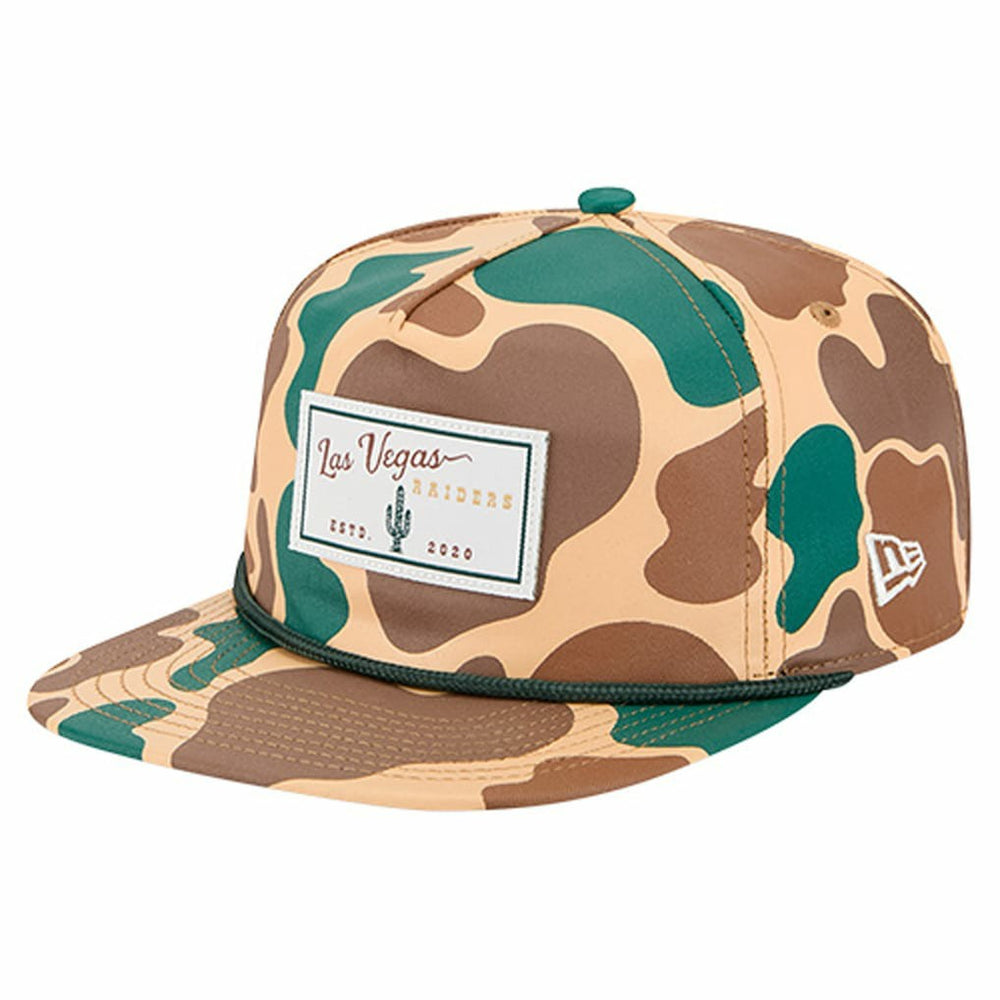 Las Vegas Raiders New Era Duck Rope 19TWENTY Snapback Hat - Camo - NFL