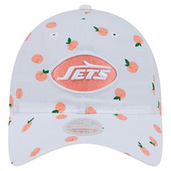 New York Jets New Era Women's Fruit Pattern 9TWENTY Adjustable Hat - White - NFL