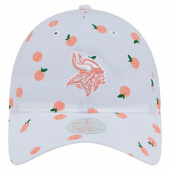 Minnesota Vikings New Era Women's Fruit Pattern 9TWENTY Adjustable Hat - White - NFL