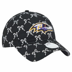Baltimore Ravens New Era Women's Ribbon 9TWENTY Adjustable Hat - Black - NFL