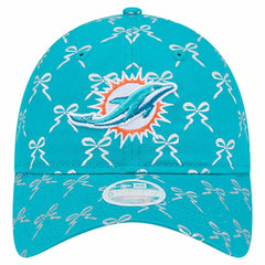 Miami Dolphins New Era Women's Ribbon 9TWENTY Adjustable Hat - Aqua - NFL