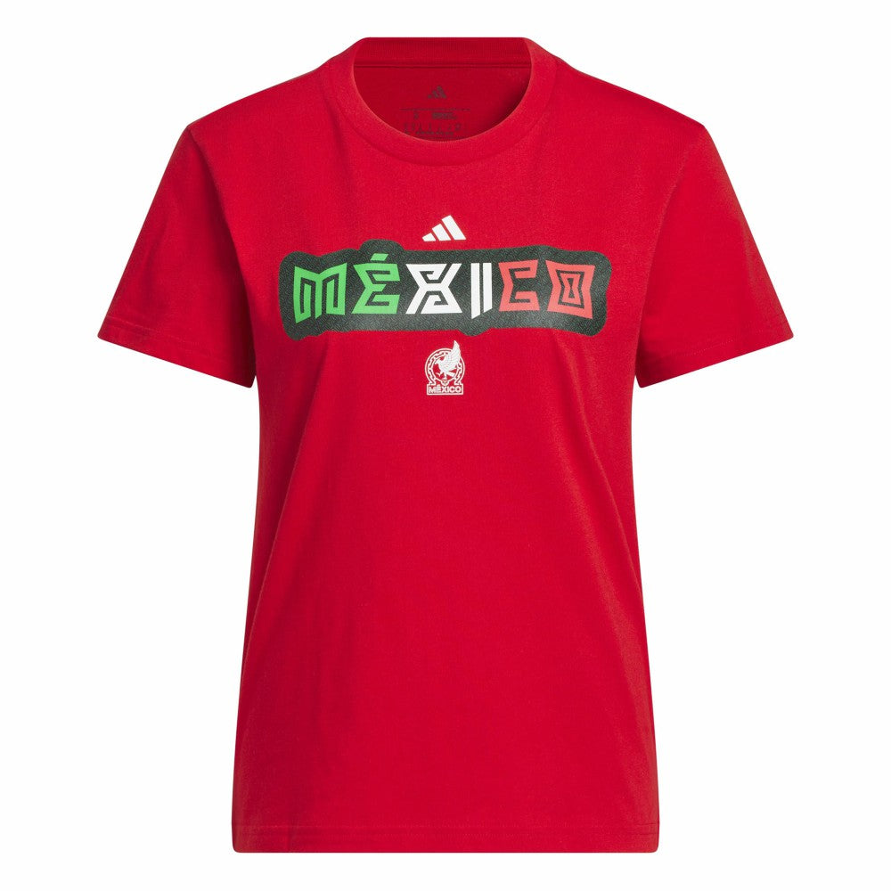 Adidas - Mexico National Team Women's Jersey Hook T-Shirt - Red