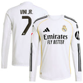 Adidas - Vini Jr. Real Madrid 2025/26 Home Long Sleeve Jersey - White