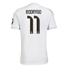 Adidas - Rodrygo Real Madrid 2025/26 Home Replica Jersey - White