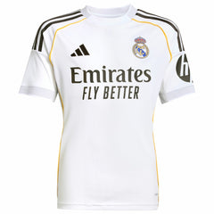 Adidas - Vini Jr. Real Madrid Youth 2025/26 Home Replica Jersey - White