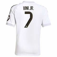 Adidas - Vini Jr. Real Madrid Youth 2025/26 Home Replica Jersey - White