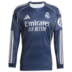 Adidas - Vini Jr. Real Madrid 2025/26 Home Long Sleeve Replica Player Jersey - Blue