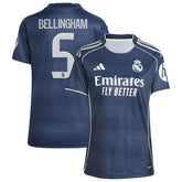 Adidas - Jude Bellingham Real Madrid Women's 2025/26 Away Replica Player Jersey - Blue