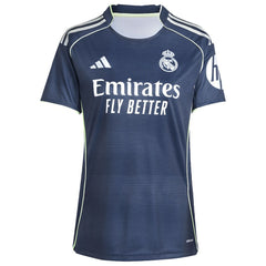 Adidas - Vini Jr. Real Madrid Women's 2025/26 Away Replica Player Jersey - Blue
