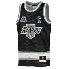 Wayne Gretzky Los Angeles Kings Mitchell & Ness Youth Maxxed Out Fashion Basketball Jersey - Black | NHL discount