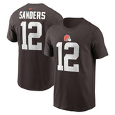 Shedeur Sanders Cleveland Browns 2025 NFL Draft Name & Number T-Shirt - Brown - Nike