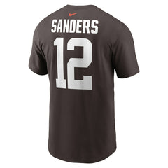 Shedeur Sanders Cleveland Browns 2025 NFL Draft Name & Number T-Shirt - Brown - Nike