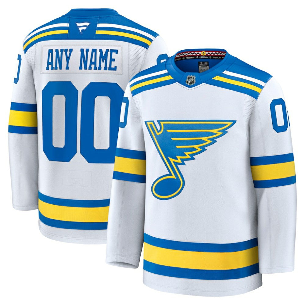 St. Louis Blues Fanatics Away Premium Custom Jersey - White | Fanatics discount