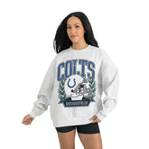 Indianapolis Colts Gameday Couture Women's Heritage Premium Fleece Pullover Sweatshirt - Gray - NFL