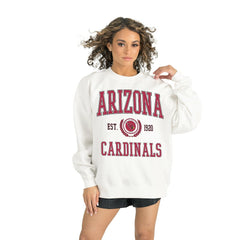 Arizona Cardinals Gameday Couture Women's Timeless Triumph Premium Fleece Pullover Sweatshirt - White - NFL