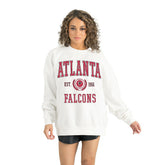 Atlanta Falcons Gameday Couture Women's Timeless Triumph Premium Fleece Pullover Sweatshirt - White - NFL