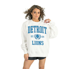 Detroit Lions Gameday Couture Women's Timeless Triumph Premium Fleece Pullover Sweatshirt - White - NFL