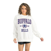 Buffalo Bills Gameday Couture Women's Timeless Triumph Premium Fleece Pullover Sweatshirt - White - NFL