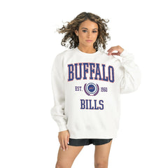 Buffalo Bills Gameday Couture Women's Timeless Triumph Premium Fleece Pullover Sweatshirt - White - NFL