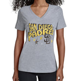 San Diego Padres Starter Women's Fireworks V-Neck T-Shirt for sale