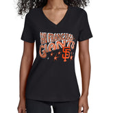 San Francisco Giants Starter Women's Fireworks V-Neck T-Shirt Online