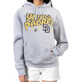 San Diego Padres Starter Women's Fireworks Fleece Tri-Blend Pullover Hoodie Discount