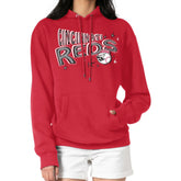 Cincinnati Reds Starter Women's Fireworks Fleece Tri-Blend Pullover Hoodie Outlet